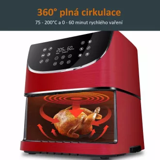 Cosori CP158-AF PREMIUM - 5,5-litrski friteza na vroč zrak 5x nabodala in žar. rešetka, rdeča Cosori CP158-AF PREMIUM - 5,5-litrski friteza na vroč zrak 5x nabodala in žar. rešetka, rdeča