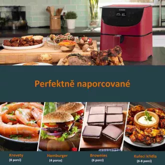 Cosori CP158-AF PREMIUM - 5,5-litrski friteza na vroč zrak 5x nabodala in žar. rešetka, rdeča Cosori CP158-AF PREMIUM - 5,5-litrski friteza na vroč zrak 5x nabodala in žar. rešetka, rdeča