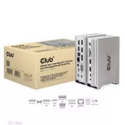 Club3D Priključna postaja USB-C 12v1, 1xDP, 2xHDMI, 1xVGA, 2xUSB-C, 4xUSB, 1xRJ45, 1x3,5 mm, siva