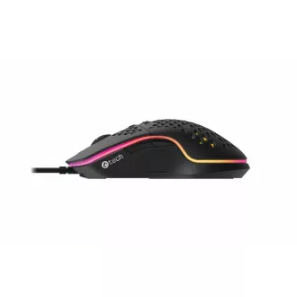 C-TECH Gaming miška Scarab, 7200 DPI, RGB osvetlitev, USB
