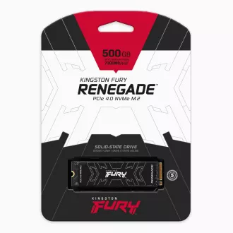 Kingston FURY RENEGADE SSD 500 GB M.2 2280 NVMe™ PCIe Gen 4 (R 7300 MB/s; W 3900 MB/s)