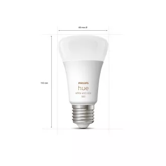 PHILIPS Hue White and Color Ambiance 6,5W 800 E27 3ks
