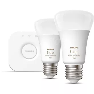 Philips Hue White and Color Ambiance 9W 1100 E27 majhen začetni komplet Philips Hue White and Color Ambiance 9W 1100 E27 majhen začetni komplet