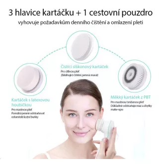 TOUCHBeauty 0759A Ščetka za čiščenje 3v1 roza