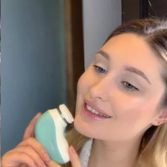 TOUCHBeauty 1387A Čopič za čiščenje 3v1, zelen