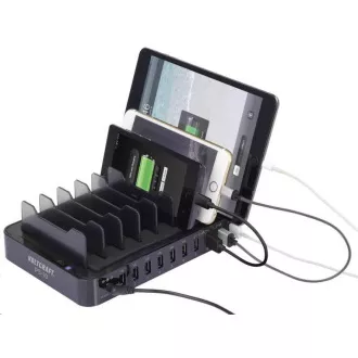 CONRAD Polnilna postaja USB s stojali za mobilne telefone in tablične računalnike VOLTCRAFT PS-10 10 x USB