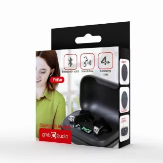 GEMBIRD FitEar-X300B slušalke, Bluetooth, TWS, črne