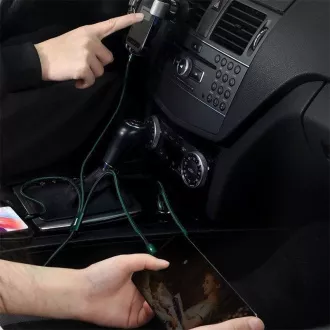 Baseus Rapid Series polnilni/podatkovni kabel 3v1 Type-C/ (Micro USB   Lightning PD 20W   USB-C) 1,5 m zelen