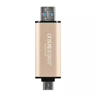 TRANSCEND Flash disk 128 GB JetFlash®930C, TLC, USB 3.2/USB tipa C (R:420/W:400 MB/s), črn