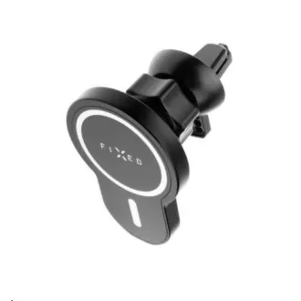 FIXED MagClick držalo za avto z brezžičnim polnjenjem, 15 W, USB-C, črno