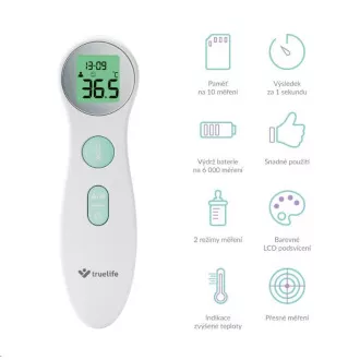 TrueLife Care Q6 - brezkontaktni zdravstveni termometer