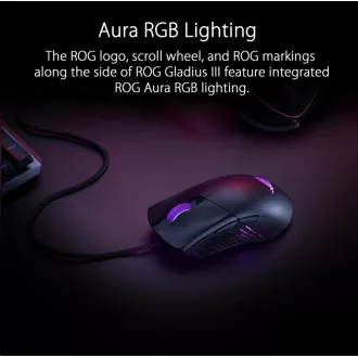 ASUSova miška ROG GLADIUS III (P514), USB, črna