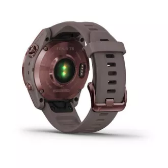 Garmin fenix 7s PRO Sapphire Solar, temno bronast/siv silikonski trak Titan Garmin fenix 7s PRO Sapphire Solar, temno bronast/siv silikonski trak Titan