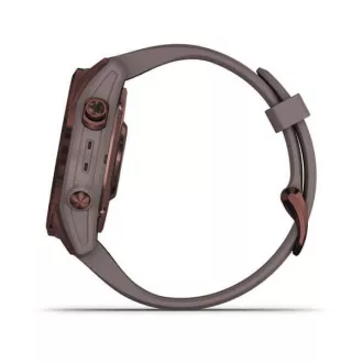 Garmin fenix 7s PRO Sapphire Solar, temno bronast/siv silikonski trak Titan Garmin fenix 7s PRO Sapphire Solar, temno bronast/siv silikonski trak Titan