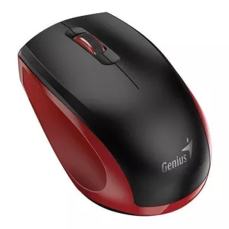 GENIUS miška NX-8006S/ 1600 dpi/ brezžična/ tiha/ črna/ rdeča