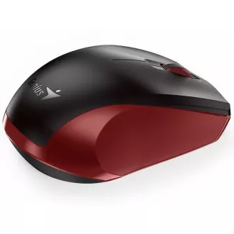 GENIUS miška NX-8006S/ 1600 dpi/ brezžična/ tiha/ črna/ rdeča