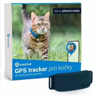 Tractive GPS CAT 4 LTE - sledenje lokaciji in aktivnosti za mačke - polnočno modra