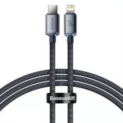 Baseus Crystal Shine Series USB-C Lightning 20W 1, 2m podatkovni kabel, črn