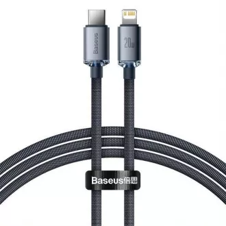 Baseus Crystal Shine Series USB-C Lightning 20W 1, 2m podatkovni kabel, črn Baseus Crystal Shine Series USB-C Lightning 20W 1, 2m podatkovni kabel, črn