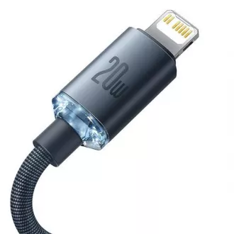 Baseus Crystal Shine Series USB-C Lightning 20W 1, 2m podatkovni kabel, črn Baseus Crystal Shine Series USB-C Lightning 20W 1, 2m podatkovni kabel, črn