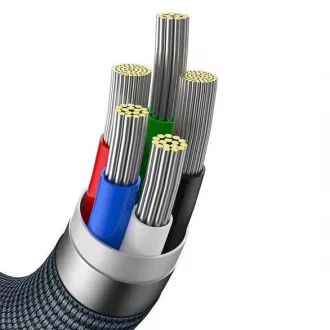 Baseus Crystal Shine Series USB-C Lightning 20W 1, 2m podatkovni kabel, črn Baseus Crystal Shine Series USB-C Lightning 20W 1, 2m podatkovni kabel, črn