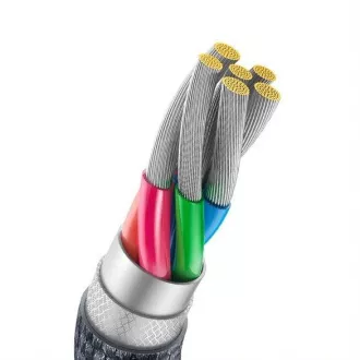 Baseus Crystal Shine Series USB-A/USB-C 100W 1, 2m polnilni/podatkovni kabel, črn