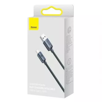 Baseus Crystal Shine Series USB-A/USB-C 100W 1, 2m polnilni/podatkovni kabel, črn