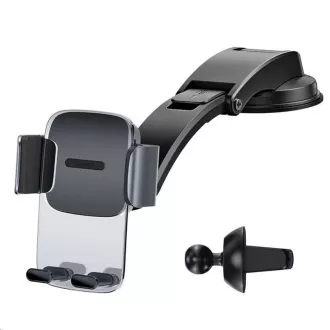 Baseus Easy Control Clamp Car Mount z roko SET črna