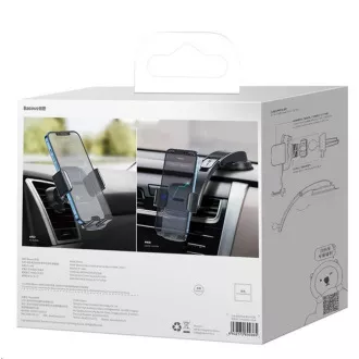 Baseus Easy Control Clamp Car Mount z roko SET črna