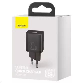 Baseus Super Si adapter za hitro polnjenje IC 30W črn