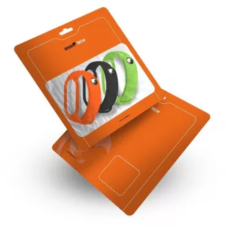 RhinoTech trakovi za Xiaomi Mi Band 6 (3 paketi, črni, oranžni, zeleni)