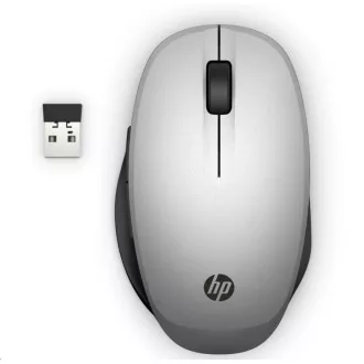 HP Dual Mode Silver Mouse 300 - miška bluetooth, ki se hkrati poveže z dvema računalnikoma HP Dual Mode Silver Mouse 300 - miška bluetooth, ki se hkrati poveže z dvema računalnikoma