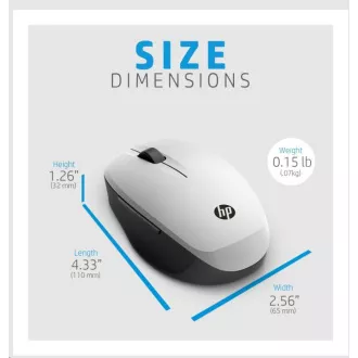 HP Dual Mode Silver Mouse 300 - miška bluetooth, ki se hkrati poveže z dvema računalnikoma HP Dual Mode Silver Mouse 300 - miška bluetooth, ki se hkrati poveže z dvema računalnikoma