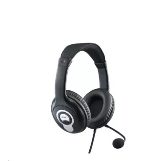ACER slušalke za ušesa (OV-T690) -20Hz-20kHz, 94dB/mW, 2,4m kabel, črno-sive barve