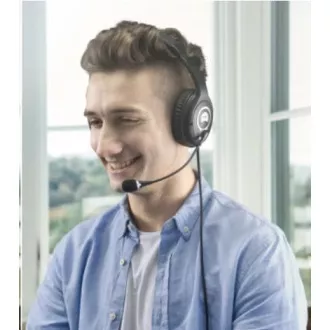 ACER slušalke za ušesa (OV-T690) -20Hz-20kHz, 94dB/mW, 2,4m kabel, črno-sive barve