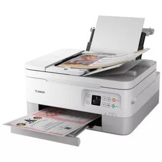 Canon PIXMA Printer TS7451A white - barvni, MF (tiskanje, kopiranje, skeniranje, oblak), obojestranski tisk, USB, Wi-Fi, Bluetooth