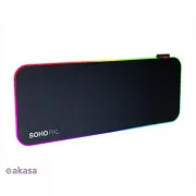 AKASA podloga za miško SOHO RXL, RGB igralna podloga za miško, 78x30cm, debelina 4mm