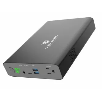 Viking powerbank NF130W z izhodom 220 V, 64000 mAh, črna