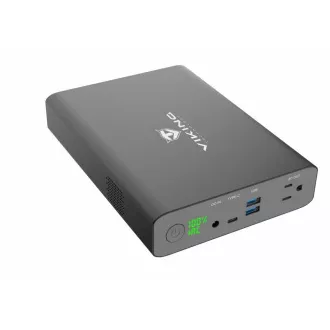 Viking powerbank NF130W z izhodom 220 V, 64000 mAh, črna