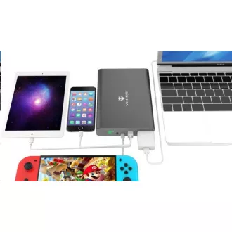Viking powerbank NF130W z izhodom 220 V, 64000 mAh, črna