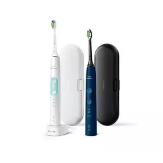 Philips Sonicare HX6851/34 električna zobna ščetka, sonična, 3 načini, časovnik, bela in mornarsko modra