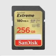 SanDisk SDXC kartica 256 GB Extreme (190 MB/s razreda 10, UHS-I U3 V30) - Razpakirano