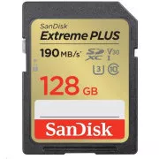 SanDisk SDXC kartica 128 GB Extreme PLUS (190 MB/s razreda 10, UHS-I U3 V30)