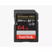 SanDisk SDXC kartica 64GB Extreme PRO (200 MB/s razred 10, UHS-I U3 V30)
