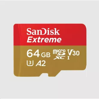 SanDisk micro SDXC kartica 64GB Extreme (170 MB/s razred 10, UHS-I U3 V30)   adapter
