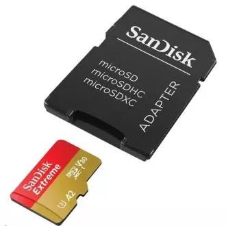 SanDisk micro SDXC kartica 128 GB Extreme (190 MB/s razred 10, UHS-I U3 V30)   adapter
