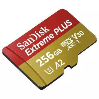 SanDisk micro SDXC kartica 256GB Extreme PLUS (200 MB/s razred 10, UHS-I U3 V30)   adapter