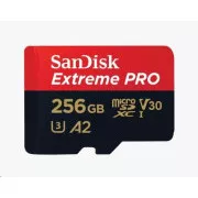 SanDisk micro SDXC kartica 256GB Extreme PRO (200 MB/s razred 10, UHS-I U3 V30)   adapter