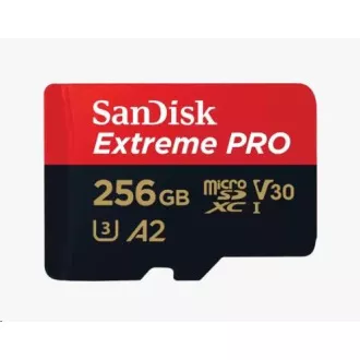 SanDisk micro SDXC kartica 256GB Extreme PRO (200 MB/s razred 10, UHS-I U3 V30)   adapter