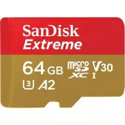 SanDisk micro SDXC kartica 64GB Extreme Action Cams and Drones (170 MB/s razred 10, UHS-I U3 V30)   adapter